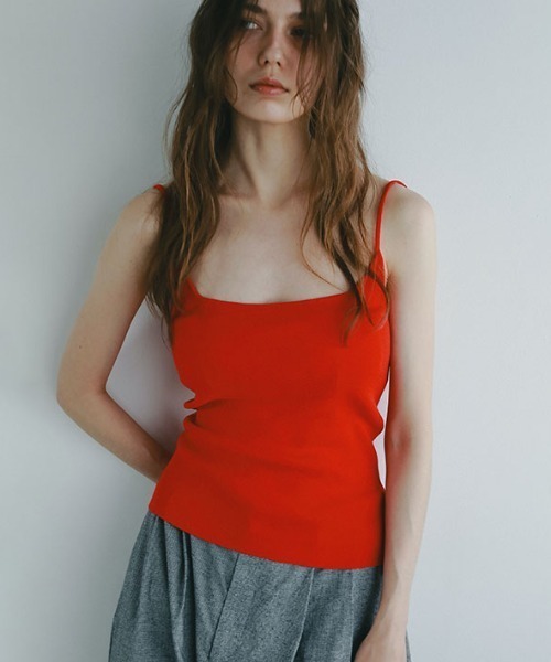 ETRE TOKYO（エトレトウキョウ）の「バンドゥセットニットキャミソール（キャミソール・レディース・ホワイト/レッド/ブラック・FREE）」の3枚目の写真