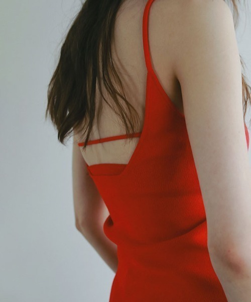 ETRE TOKYO（エトレトウキョウ）の「バンドゥセットニットキャミソール（キャミソール・レディース・ホワイト/レッド/ブラック・FREE）」の6枚目の写真