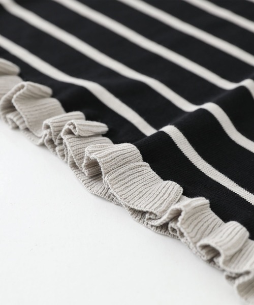 somari imagination（ソマリ イマジネーション）の「『配色ニットポロワンピース』（ワンピース・レディース・ブラック/ボルドー・1/2）」の17枚目の写真