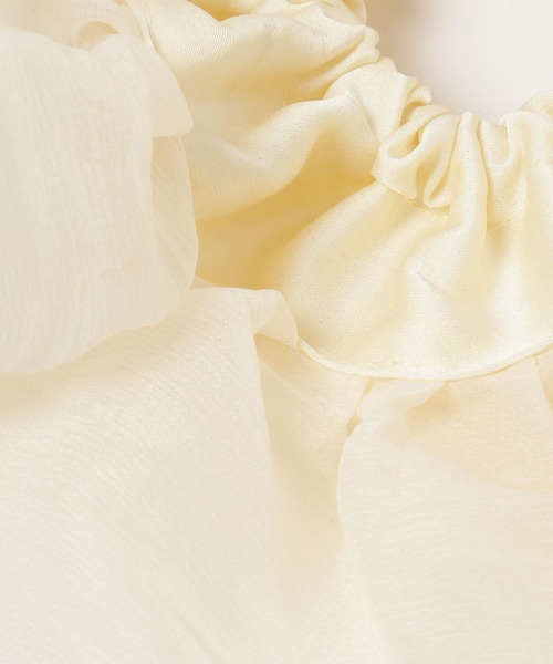 mysty woman(ミスティウーマン)の「【WEB限定】エアリーフリルシュシュ 589618(シュシュ・レディース・アイボリー・FREE)」の8枚目の写真