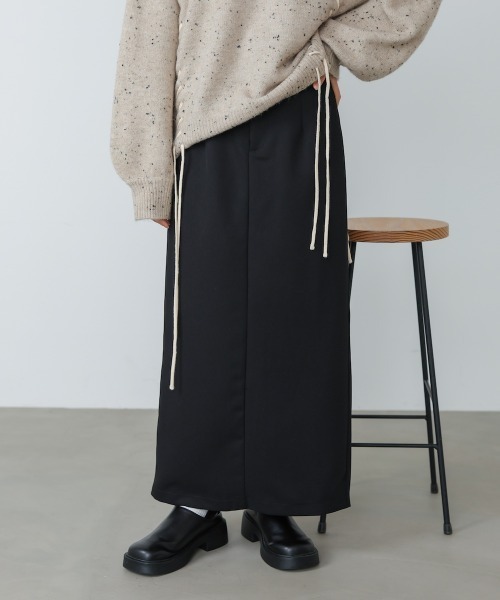 Bab（バブ）の「【S・Mサイズ展開】ツイルタイトロングスカート（スカート・レディース・ベージュ/ブラウン/アイボリー/ブラック・S/M）」の3枚目の写真