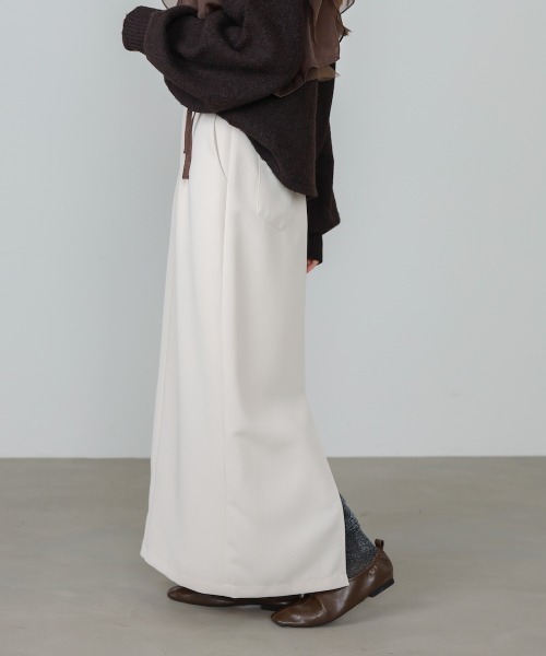 Bab（バブ）の「【S・Mサイズ展開】ツイルタイトロングスカート（スカート・レディース・ベージュ/ブラウン/アイボリー/ブラック・S/M）」の9枚目の写真