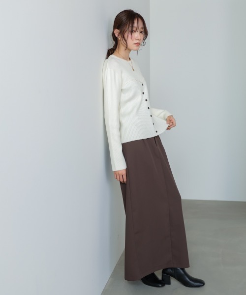 Bab（バブ）の「【S・Mサイズ展開】ツイルタイトロングスカート（スカート・レディース・ベージュ/ブラウン/アイボリー/ブラック・S/M）」の20枚目の写真