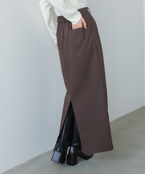 Bab（バブ）の「【S・Mサイズ展開】ツイルタイトロングスカート（スカート・レディース・ベージュ/ブラウン/アイボリー/ブラック・S/M）」の21枚目の写真