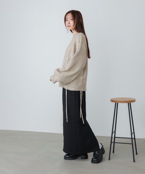 Bab（バブ）の「【S・Mサイズ展開】ツイルタイトロングスカート（スカート・レディース・ベージュ/ブラウン/アイボリー/ブラック・S/M）」の13枚目の写真