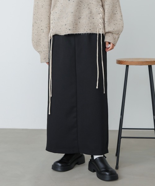 Bab（バブ）の「【S・Mサイズ展開】ツイルタイトロングスカート（スカート・レディース・ベージュ/ブラウン/アイボリー/ブラック・S/M）」の15枚目の写真