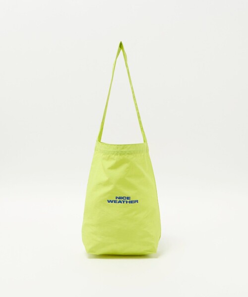 NICE WEATHER＞ナイロン ロゴ ミニワンショルダーバッグ