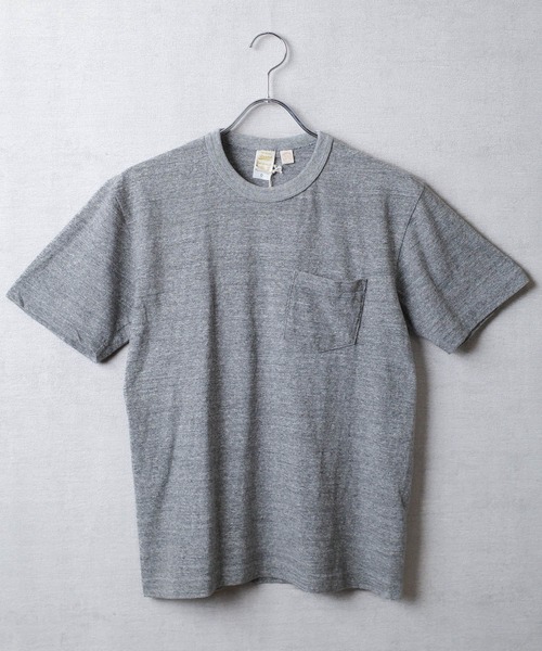 BARNS OUTFITTERS（バーンズアウトフィッターズ）の「【PH2】【BARNS OUTFITTERS】吊天竺 ショートスリーブ クルーネック Tシャツ（Tシャツ/カットソー・メンズ・ホワイト/ゴールド/オレンジ/グレー/ロイヤルブルー/ブラック・0/2/1）」の4枚目の写真