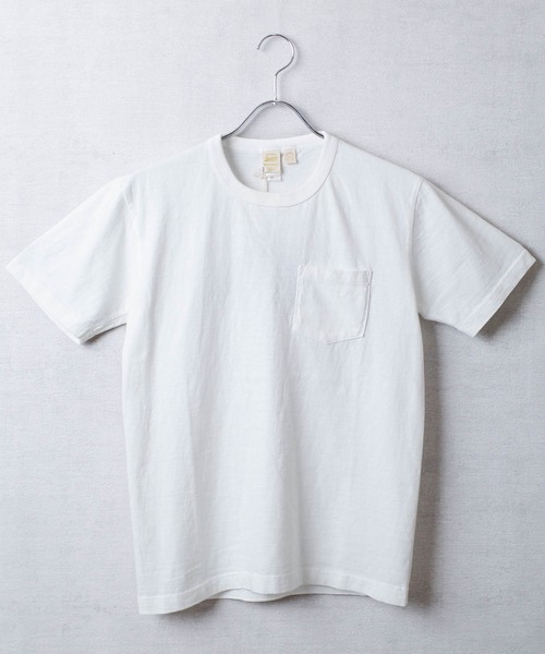 BARNS OUTFITTERS（バーンズアウトフィッターズ）の「【PH2】【BARNS OUTFITTERS】吊天竺 ショートスリーブ クルーネック Tシャツ（Tシャツ/カットソー・メンズ・ホワイト/ゴールド/オレンジ/グレー/ロイヤルブルー/ブラック・0/2/1）」の2枚目の写真