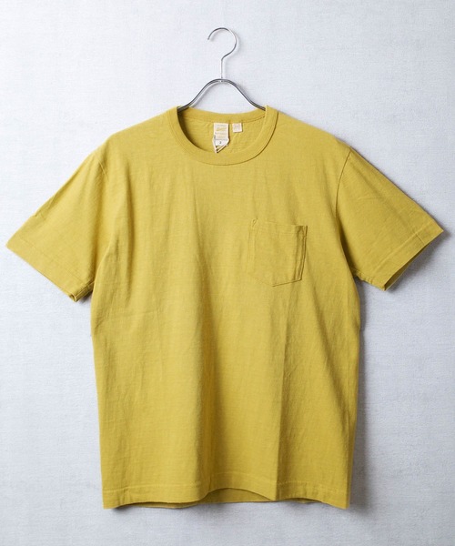 BARNS OUTFITTERS（バーンズアウトフィッターズ）の「【PH2】【BARNS OUTFITTERS】吊天竺 ショートスリーブ クルーネック Tシャツ（Tシャツ/カットソー・メンズ・ホワイト/ゴールド/オレンジ/グレー/ロイヤルブルー/ブラック・0/2/1）」の6枚目の写真