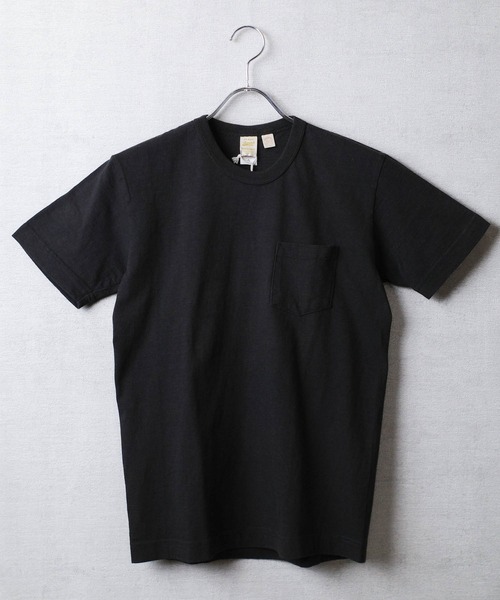 BARNS OUTFITTERS（バーンズアウトフィッターズ）の「【PH2】【BARNS OUTFITTERS】吊天竺 ショートスリーブ クルーネック Tシャツ（Tシャツ/カットソー・メンズ・ホワイト/ゴールド/オレンジ/グレー/ロイヤルブルー/ブラック・0/2/1）」の3枚目の写真