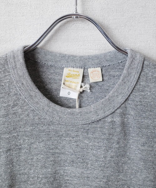BARNS OUTFITTERS（バーンズアウトフィッターズ）の「【PH2】【BARNS OUTFITTERS】吊天竺 ショートスリーブ クルーネック Tシャツ（Tシャツ/カットソー・メンズ・ホワイト/ゴールド/オレンジ/グレー/ロイヤルブルー/ブラック・0/2/1）」の17枚目の写真