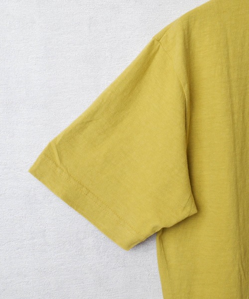 BARNS OUTFITTERS（バーンズアウトフィッターズ）の「【PH2】【BARNS OUTFITTERS】吊天竺 ショートスリーブ クルーネック Tシャツ（Tシャツ/カットソー・メンズ・ホワイト/ゴールド/オレンジ/グレー/ロイヤルブルー/ブラック・0/2/1）」の7枚目の写真