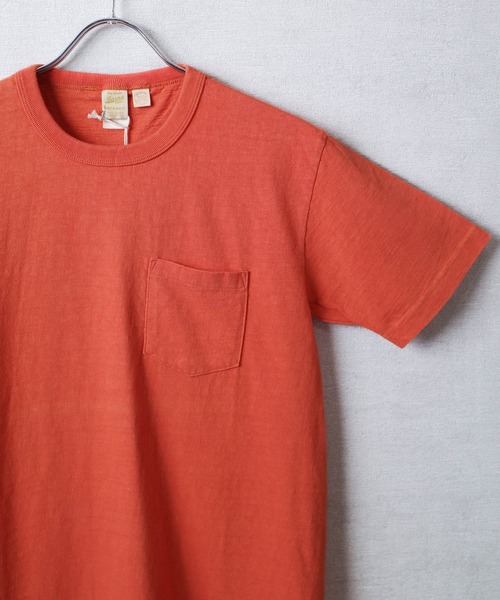 BARNS OUTFITTERS（バーンズアウトフィッターズ）の「【PH2】【BARNS OUTFITTERS】吊天竺 ショートスリーブ クルーネック Tシャツ（Tシャツ/カットソー・メンズ・ホワイト/ゴールド/オレンジ/グレー/ロイヤルブルー/ブラック・0/2/1）」の9枚目の写真