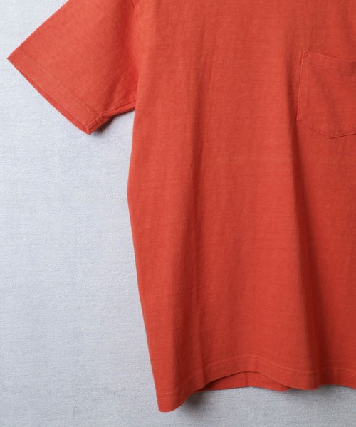 BARNS OUTFITTERS（バーンズアウトフィッターズ）の「【PH2】【BARNS OUTFITTERS】吊天竺 ショートスリーブ クルーネック Tシャツ（Tシャツ/カットソー・メンズ・ホワイト/ゴールド/オレンジ/グレー/ロイヤルブルー/ブラック・0/2/1）」の12枚目の写真