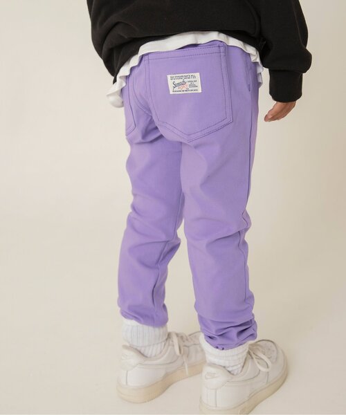 BREEZE(ブリーズ)の「【ストレッチ】らくらくスキニーパンツ_ジュニア対応(その他パンツ・キッズ・ブラック/ベージュ/パープル/ネイビー/レッド/オフホワイト/カーキ/ピンク/ライム/ブルー・90/100/110/120/130/140/150/160)」の8枚目の写真