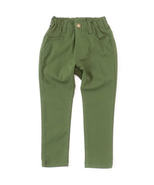 BREEZE(ブリーズ)の「【ストレッチ】らくらくスキニーパンツ_ジュニア対応(その他パンツ・キッズ・ブラック/ベージュ/パープル/ネイビー/レッド/オフホワイト/カーキ/ピンク/ライム/ブルー・90/100/110/120/130/140/150/160)」の4枚目の写真