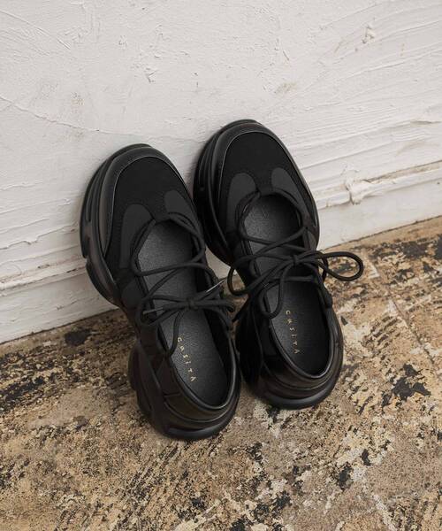 RETRO GIRL(レトロガール)の「バレエスニーカー(その他シューズ・レディース・シルバー/オフホワイト/ブラック・LARGE/MEDIUM)」の7枚目の写真