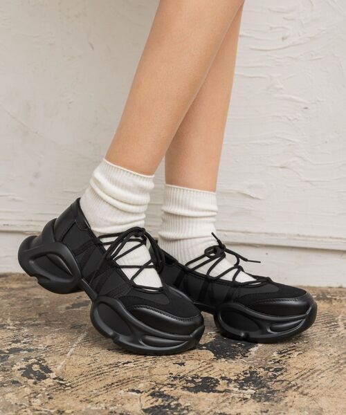 RETRO GIRL(レトロガール)の「バレエスニーカー(その他シューズ・レディース・シルバー/オフホワイト/ブラック・LARGE/MEDIUM)」の9枚目の写真