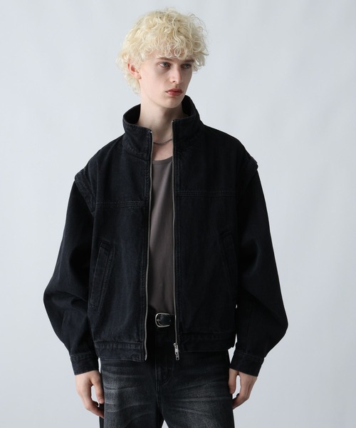 HARE（ハレ）の「【SET UP対応】2WAYデニムスタンドブルゾン(HARE
