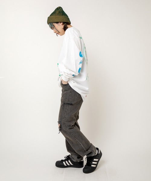 RNA(アールエヌエー)の「M2520 CATハートブリントロンT(Tシャツ/カットソー・レディース・ホワイト/ホワイト系その他/ブルー・MEDIUM)」の20枚目の写真