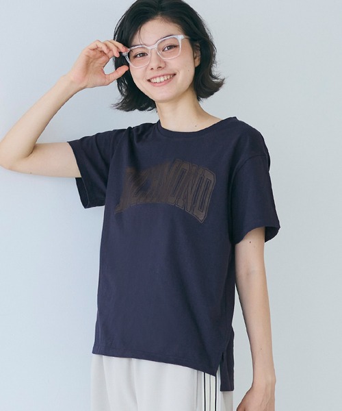 セール】サイドスリットプリントTシャツ（Tシャツ/カットソー