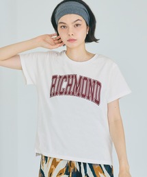 サイドスリットプリントTシャツ