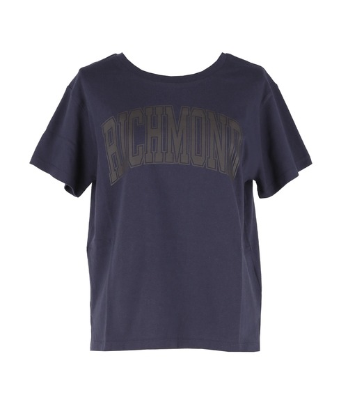 coca(coca)(コカ)の「サイドスリットプリントTシャツ(Tシャツ/カットソー・レディース・ワイン/ネイビー/ブラウン/ホワイト・S/M/L)」の12枚目の写真