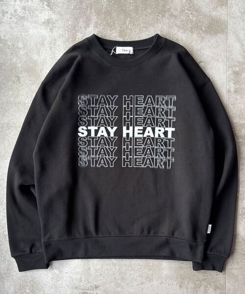 FFEIN（フェイン）の「【FFEIN（フェイン）】ヘビーウエイトぼかしメッセージロゴスウェット / 裏起毛 スウェット クルーネック プリント（スウェット・メンズ・ブラウン/アッシュグレー/ネイビー/その他1/ブラック・SMALL/MEDIUM/LARGE）」の12枚目の写真