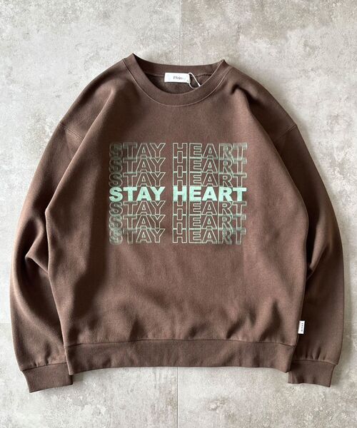 FFEIN（フェイン）の「【FFEIN（フェイン）】ヘビーウエイトぼかしメッセージロゴスウェット / 裏起毛 スウェット クルーネック プリント（スウェット・メンズ・ブラウン/アッシュグレー/ネイビー/その他1/ブラック・SMALL/MEDIUM/LARGE）」の22枚目の写真