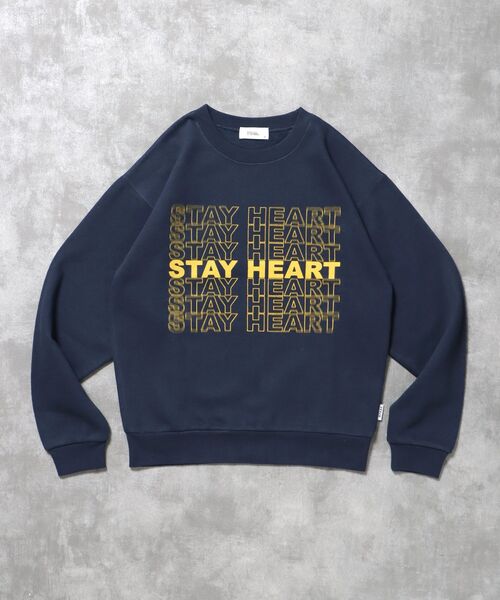 FFEIN（フェイン）の「【FFEIN（フェイン）】ヘビーウエイトぼかしメッセージロゴスウェット / 裏起毛 スウェット クルーネック プリント（スウェット・メンズ・ブラウン/アッシュグレー/ネイビー/その他1/ブラック・SMALL/MEDIUM/LARGE）」の8枚目の写真