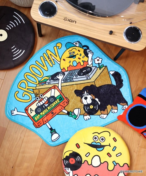 BOP TUNE RECORDS】ダイカットマット（ラグ/マット）｜niko and