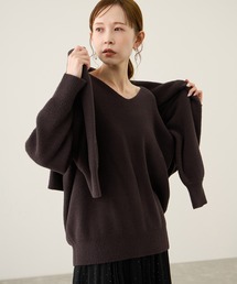 ROPE' PICNIC | 【新色追加】スフレニットシリーズ Vネックニットプルオーバー/イージーケア・リンクコーデ(ニット/セーター)