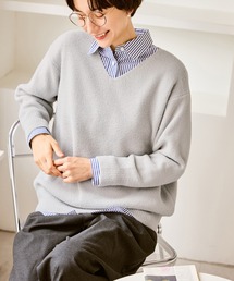 ROPE' PICNIC | 【新色追加】スフレニットシリーズ Vネックニットプルオーバー/イージーケア・リンクコーデ(ニット/セーター)