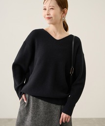 ROPE' PICNIC | 【新色追加】スフレニットシリーズ Vネックニットプルオーバー/イージーケア・リンクコーデ(ニット/セーター)