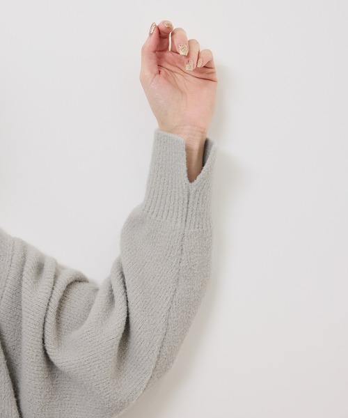 ROPE' PICNIC（ロペピクニック）の「【新色追加】スフレニットシリーズ Vネックニットプルオーバー/イージーケア・リンクコーデ（ニット/セーター・レディース・ライトグレー/ブラック/ダークブラウン/レッド/ブルー/キナリ/ピンク系その他2/クリーム/ベージュ/ラベンダー/ダークラベンダー・FREE）」の14枚目の写真