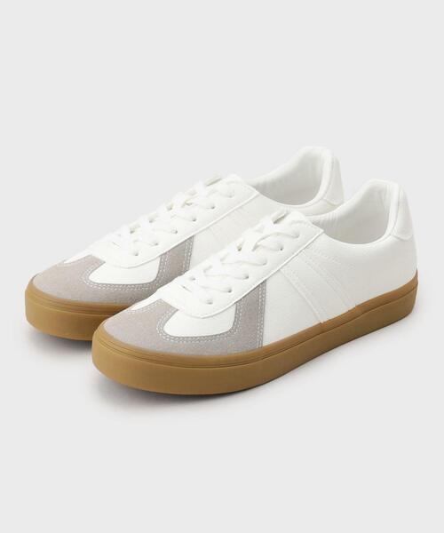 THE SHOP TK （ザ ショップ ティーケー ）の「ジャーマントレーナー（スニーカー・メンズ・ブラック/ホワイト・60/70）」の3枚目の写真