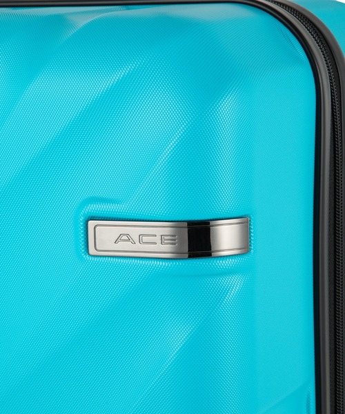ACE（エース）の「オーバル2 90L/111L 7～10泊 5.3kg エキスパンド機能 双輪キャスター 05913（スーツケース/キャリーバッグ・メンズ・ブラック/ブルー/イエロー/グレー・L）」の11枚目の写真