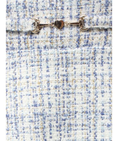 RESEXXY（リゼクシー）の「フリンジツイードミニスカート【セットアップ着用可能】（スカート・レディース・ブルー/アイボリー/レッド・FREE）」の5枚目の写真