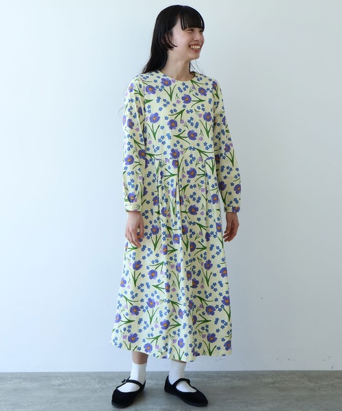 early spring》クロッカスプリント ワンピース（ワンピース）｜bulle
