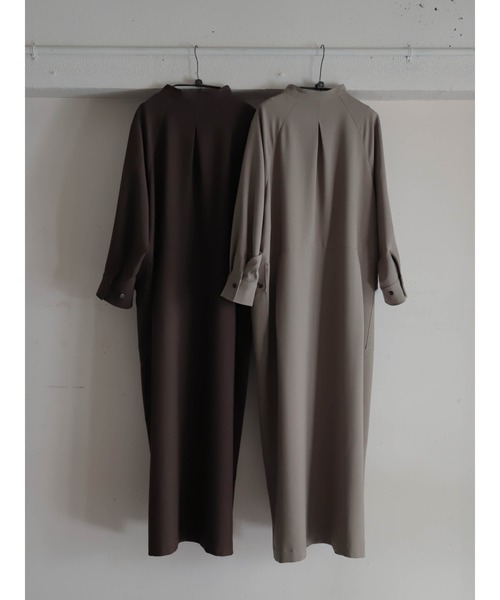 TOP調ポリエステルトロ スタンドワンピース | NOMBRE IMPAIR