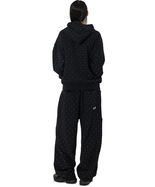 OY(オーワイ)の「『OY/オーワイ』CRYSTAL DOT SWEATPANTS/クリスタルドットスウェットパンツ(スウェットパンツ・レディース・ブラック・M/L)」の7枚目の写真