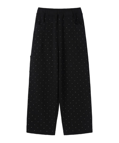 OY(オーワイ)の「『OY/オーワイ』CRYSTAL DOT SWEATPANTS/クリスタルドットスウェットパンツ(スウェットパンツ・レディース・ブラック・M/L)」の8枚目の写真