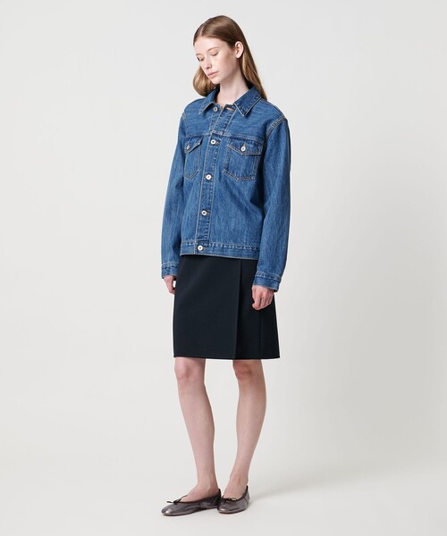 Steven Alan（スティーブンアラン）の「＜Steven Alan＞ダブルクロス ラップスカート（スカート・レディース・ダークグレー/ネイビー・S/M）」の8枚目の写真