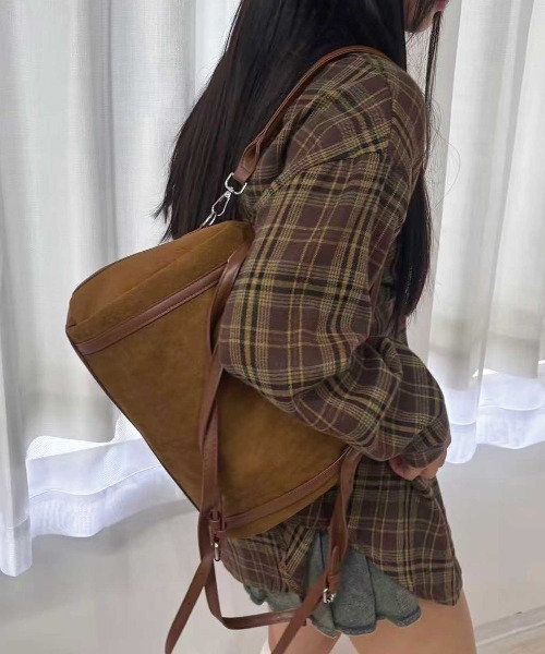 Lots of Love(ロッツオブラブ)の「ネルチェックシャツ(シャツ/ブラウス・レディース・ブラック/ネイビー/レッド/ブラウン・M)」の7枚目の写真