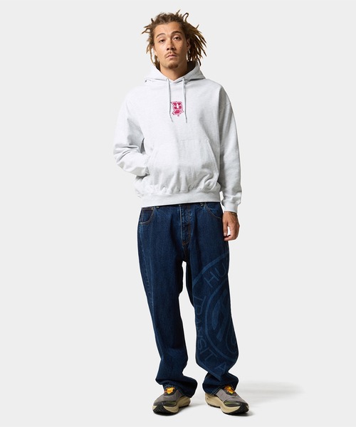 HUF(ハフ)の「MEGABLAST EMB HOODIE(パーカー・メンズ・ネイビー/アッシュグレー/ブラウン系その他/ブラック・XXL/XL/L/M/S)」の12枚目の写真