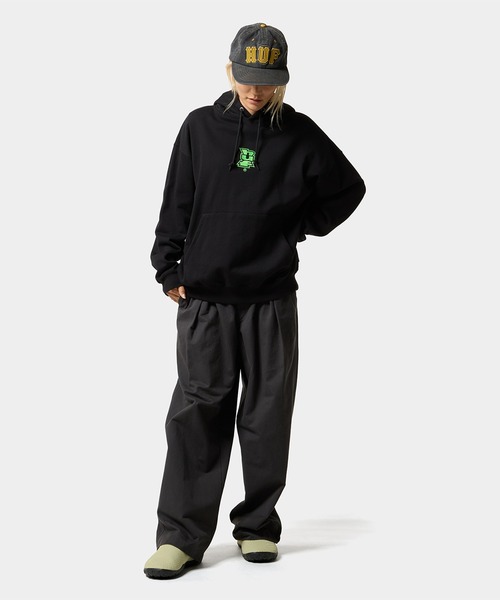 HUF(ハフ)の「MEGABLAST EMB HOODIE(パーカー・メンズ・ネイビー/アッシュグレー/ブラウン系その他/ブラック・XXL/XL/L/M/S)」の9枚目の写真