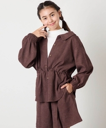 a.v.v（アーヴェヴェ）の「【セットアップ可能】[120-160]ブライトコールレイヤードフウブラウス（シャツ/ブラウス）」