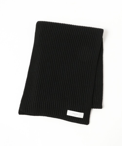 B:MING by BEAMS(ビーミングバイビームス)の「リブ マフラー(ユニセックス)(マフラー・メンズ・ダークブラウン/ブラック・ONE SIZE)」の5枚目の写真