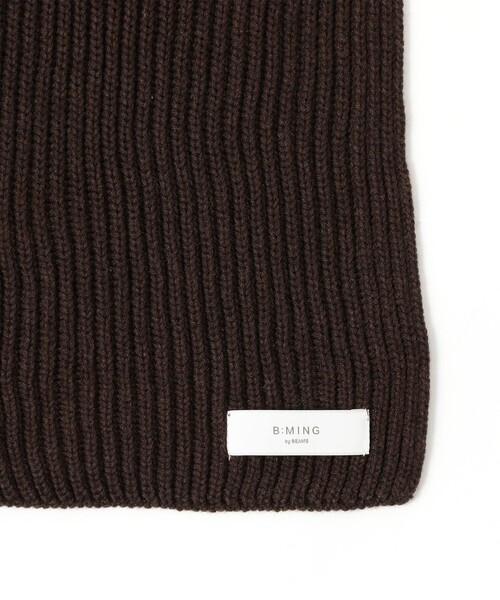 B:MING by BEAMS(ビーミングバイビームス)の「リブ マフラー(ユニセックス)(マフラー・メンズ・ダークブラウン/ブラック・ONE SIZE)」の8枚目の写真